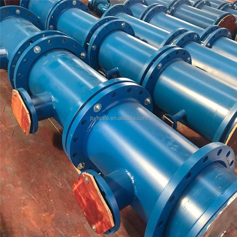 2021 new Customized size PTFE lined seamless steel Tees Pipes fittings for Chemicals or pharmacy Featured Image