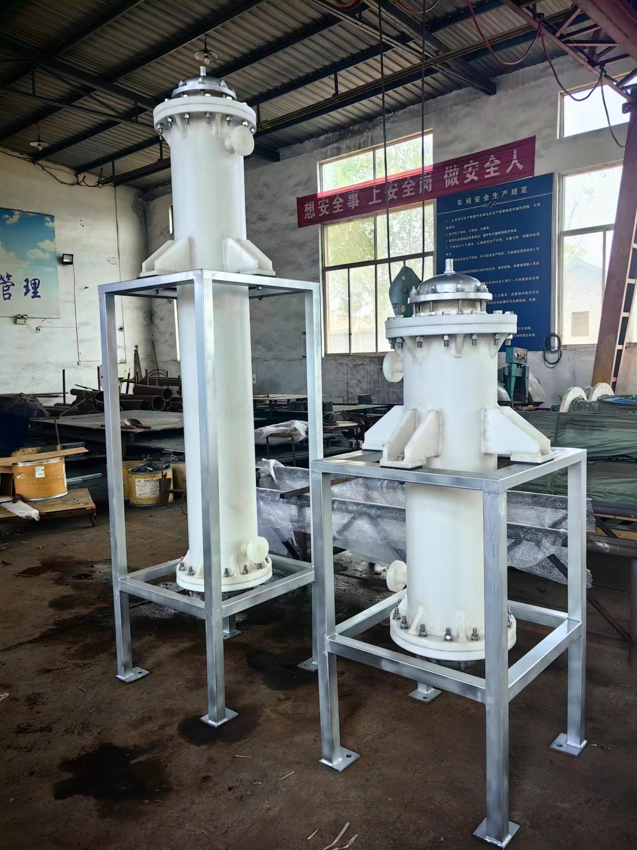 heat transfer with PTFE lining