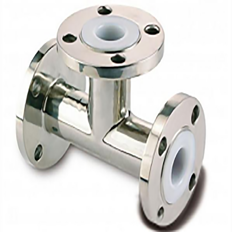 PTFE/PFA Lined Equal Tee Stainless Steel Pipe Fittings For Chemicals Pipeline